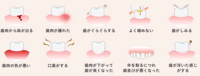 このような症状はございませんか？